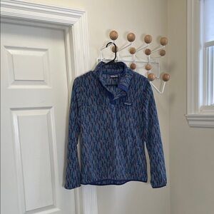Patagonia - Classic Quarter Pullover - Navy / Brown - S